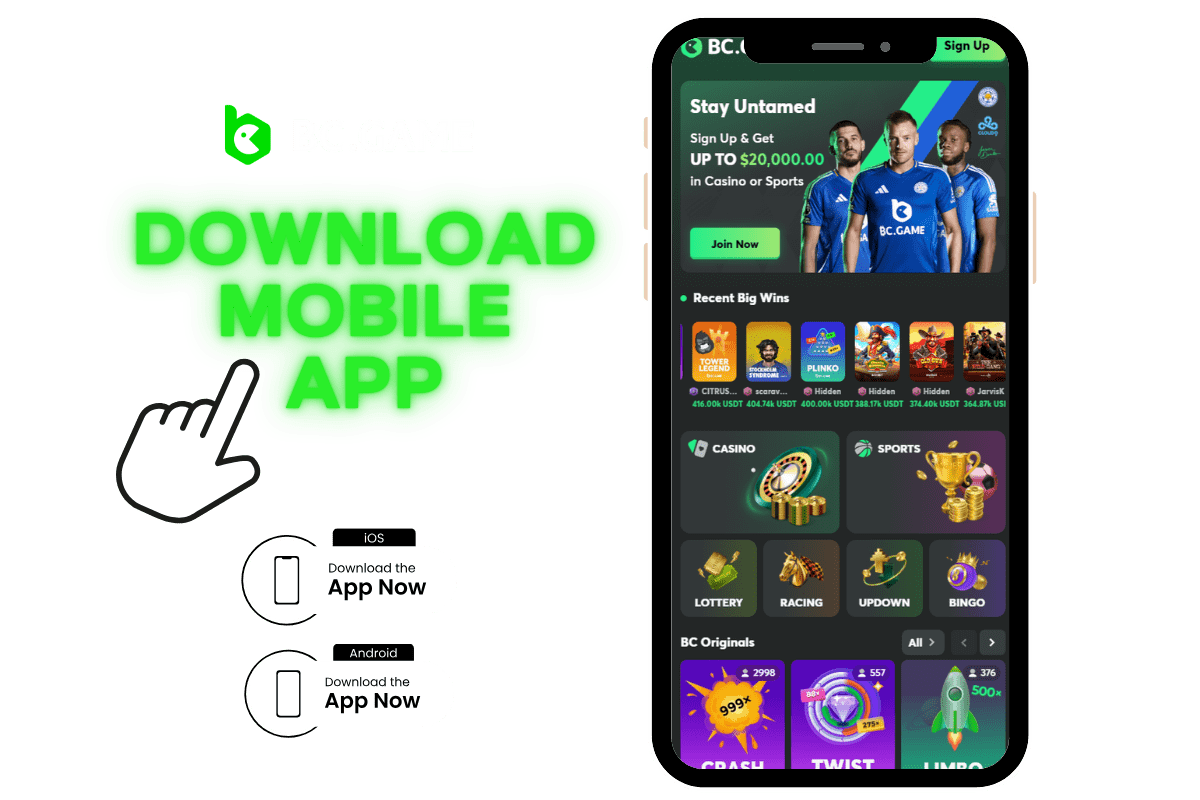 Download and Install the BC Game App.